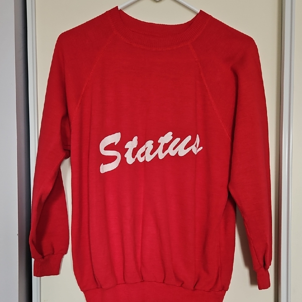 Red 'Status' Sweatshirt